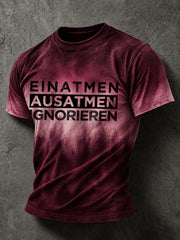 Lustiges Freizeit-T-Shirt für Herren mit deutschem Spruch-Print