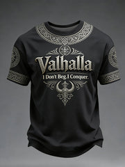 Bedrucktes Herren T-Shirt im Viking-Stil von Val halla
