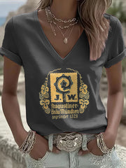Frauen-T-Shirt für Bierliebhaber mit kurzen Ärmeln