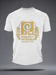 Herren-Bierliebhaber-T-Shirt mit kurzen Ärmeln
