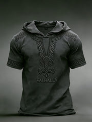 Herren-Viking-Hoodie-T-Shirt