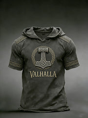 Herren-Viking-Hoodie-T-Shirt