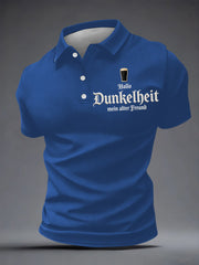 Herren-Shirt mit dem Aufdruck „Hello Darkness My Old Friend“