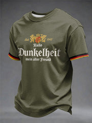 Herren-T-Shirt mit dem Aufdruck „Hello Darkness My Old Friend“