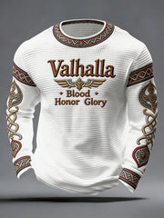 Herren-Valhalla-Waffeloberteil im Wikingerstil