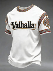 Herren-T-Shirt im Viking-Stil mit Valhalla-Print