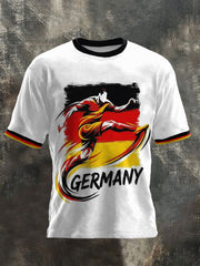 Herren-Deutschland-2026-Fußballteam-Unterstützer-Print-T-Shirt