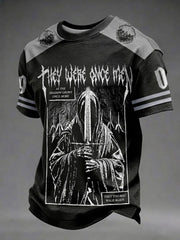 Herren-T-Shirt mit dem Aufdruck „They Were Once Man“