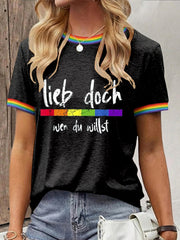 Damen-T-Shirt mit Christopher-Street-Day-Print