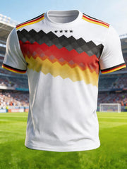 Herren-T-Shirt mit deutschem Fußballfan-Print