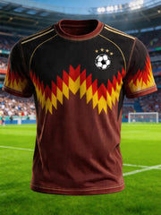 Herren-T-Shirt mit deutschem Fußballfan-Print