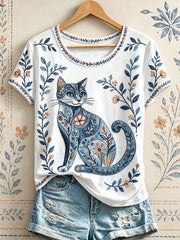Kurzarm-T-Shirt für Damen