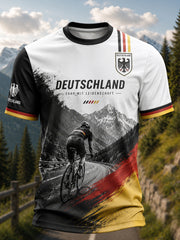 Männer Deutschland Fahrrad trikot Kurzarm lässig T-Shirt