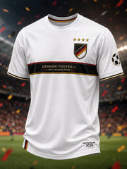 Herren-Fußballfan-T-Shirt mit 2026-Druck, deutschsprachig