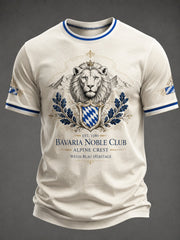 Herren-T-Shirt mit deutschem bayerischem Löwen-Print