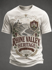 Herren-T-Shirt mit Druckmotiv Rheintal, Deutschland