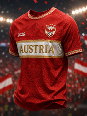 Herren-Geschenk für Fußballfans – bedrucktes Freizeit-T-Shirt