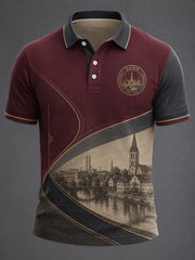 Herren-Hamm Deutschland City-Print Shirt in ruhiger Luxusoptik