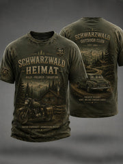 Bedrucktes Herren-T-Shirt im deutschen Stil