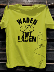 Herren-T-Shirt mit Kurzarm und Fahrrad-Print