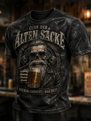 Lustiges Freizeit-T-Shirt für Herren mit Slogan-Print