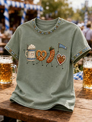 Herren-Oktoberfest Prost! Bedrucktes Freizeit-T-Shirt