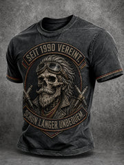 Herren-Tag der Deutschen Einheit-Lustiges Slogan-Print-Lässiges T-Shirt