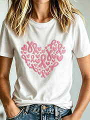 T-Shirt mit Aufdruck zur Brustkrebsaufklärung für Frauen