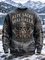 Herren-Sweatshirt im Wikingerstil mit Rundhalsausschnitt