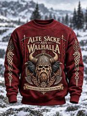 Herren-Sweatshirt im Wikingerstil mit Rundhalsausschnitt