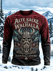 Herren-T-Shirt im deutschen Wikinger-Stil mit langen Ärmeln