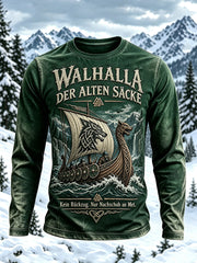 Herren-T-Shirt im deutschen Wikinger-Stil mit langen Ärmeln