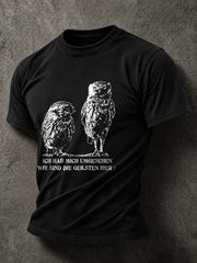 Lässiges Herren-T-Shirt mit witzigem deutschem Spruch-Print