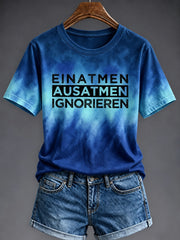 Lässiges Damen-T-Shirt mit witzigem deutschem Spruch-Print