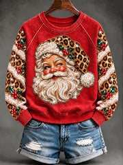 Weihnachts weihnachts mann Kunstdruck Sweatshirt für Frauen