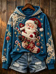 Weihnachtsweihnachts-Winter-Weihnachtsmann-Sweatshirt für Frauen