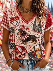 Damen-T-Shirt mit Kölner Karneval-Print