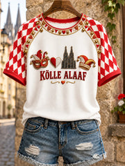 Damen-T-Shirt mit Kölner Karneval-Print