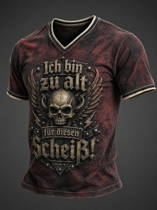 Herren-Ich-bin-zu-alt-für-diesen-Scheiß-Witz-T-Shirt