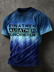 Lustiges Freizeit-T-Shirt für Herren mit deutschem Spruch-Print