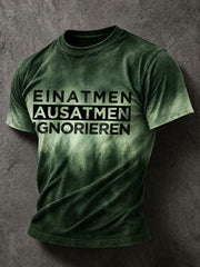 Lustiges Freizeit-T-Shirt für Herren mit deutschem Spruch-Print