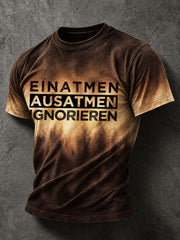Lustiges Freizeit-T-Shirt für Herren mit deutschem Spruch-Print