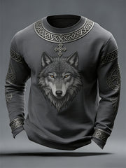 Herren Sweatshirt im Viking-Stil Val halla Crew Neck