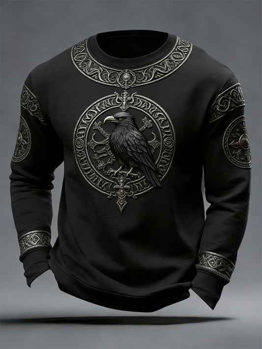 Herren Sweatshirt im Viking-Stil Val halla Crew Neck