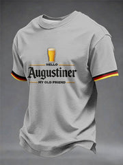T-Shirt mit kurzen Ärmeln bedruckt Bier liebhaber für Männer