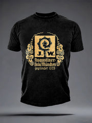 Herren-Bierliebhaber-T-Shirt mit kurzen Ärmeln