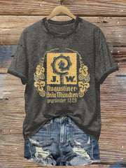 Frauen-T-Shirt für Bierliebhaber mit kurzen Ärmeln