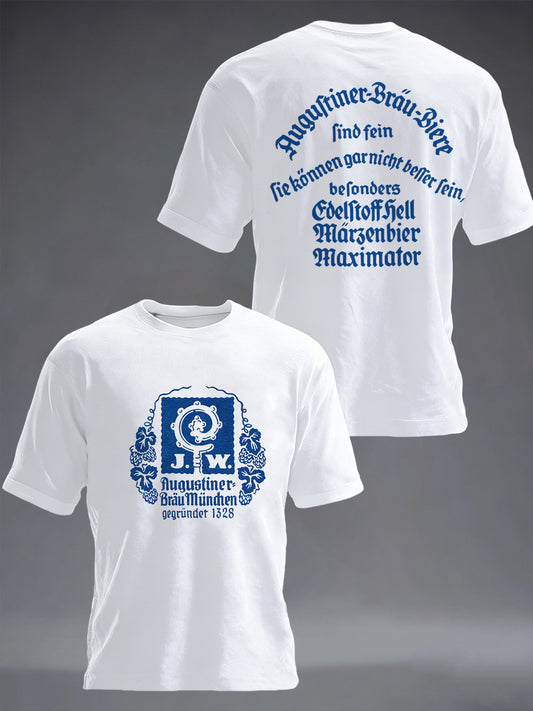 Herren Bier Liebhaber München Oktoberfest Print T-Shirt