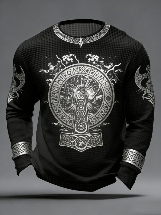 Herren Waffel-Top im Viking-Stil