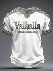 Bedrucktes Herren T-Shirt im Viking-Stil von Val halla